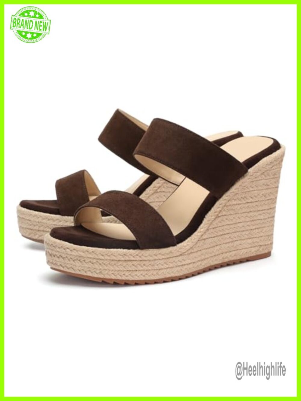 Womens Wedge Sandals Espadrilles Slip On Open Toe Platform Summer Shoes Casual